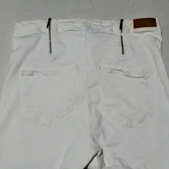 Cenia Convi Skinny Jeans-Size 14-White-Zippered Gusset-Body Shaping-Coastal - Picture 7 of 13